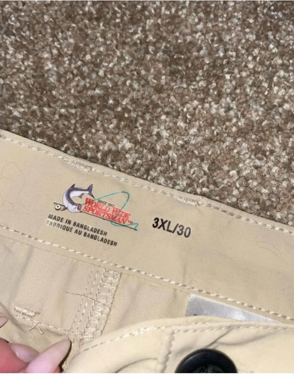 World Wide Sportsman tactical pants cargo utility tan nylon convertible NEW 3XL